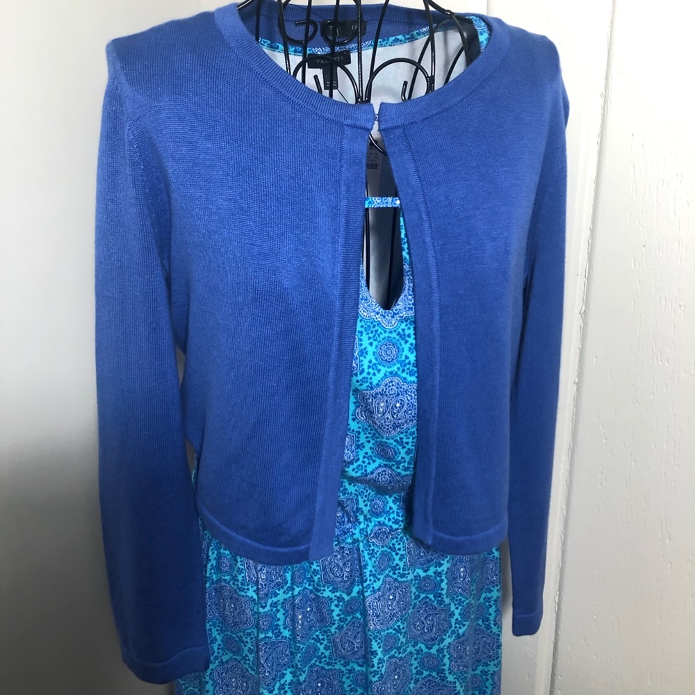 Talbots Periwinkle Shrug